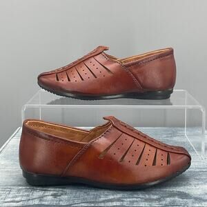 NEW Gorav Toddler Boys Punjabi Mojari Juttis Loafers Brown Size 5